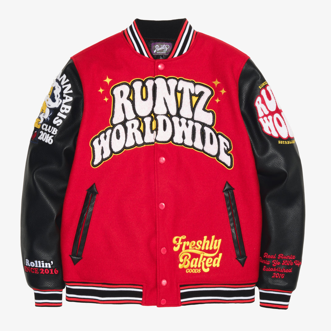 Worldwide Club Varsity Jacket – RuntzWorldWide Worldwide Club Varsity Jacket – RuntzWorldWide