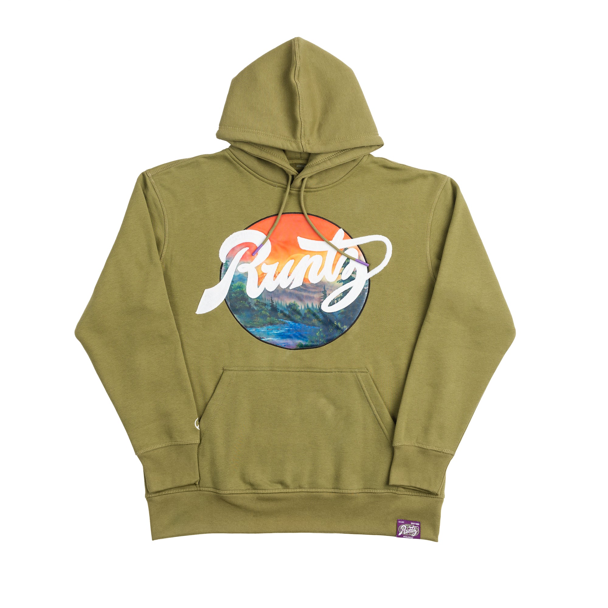 RUNTZ SCENES HOODIE - OLIVE – RuntzWorldWide