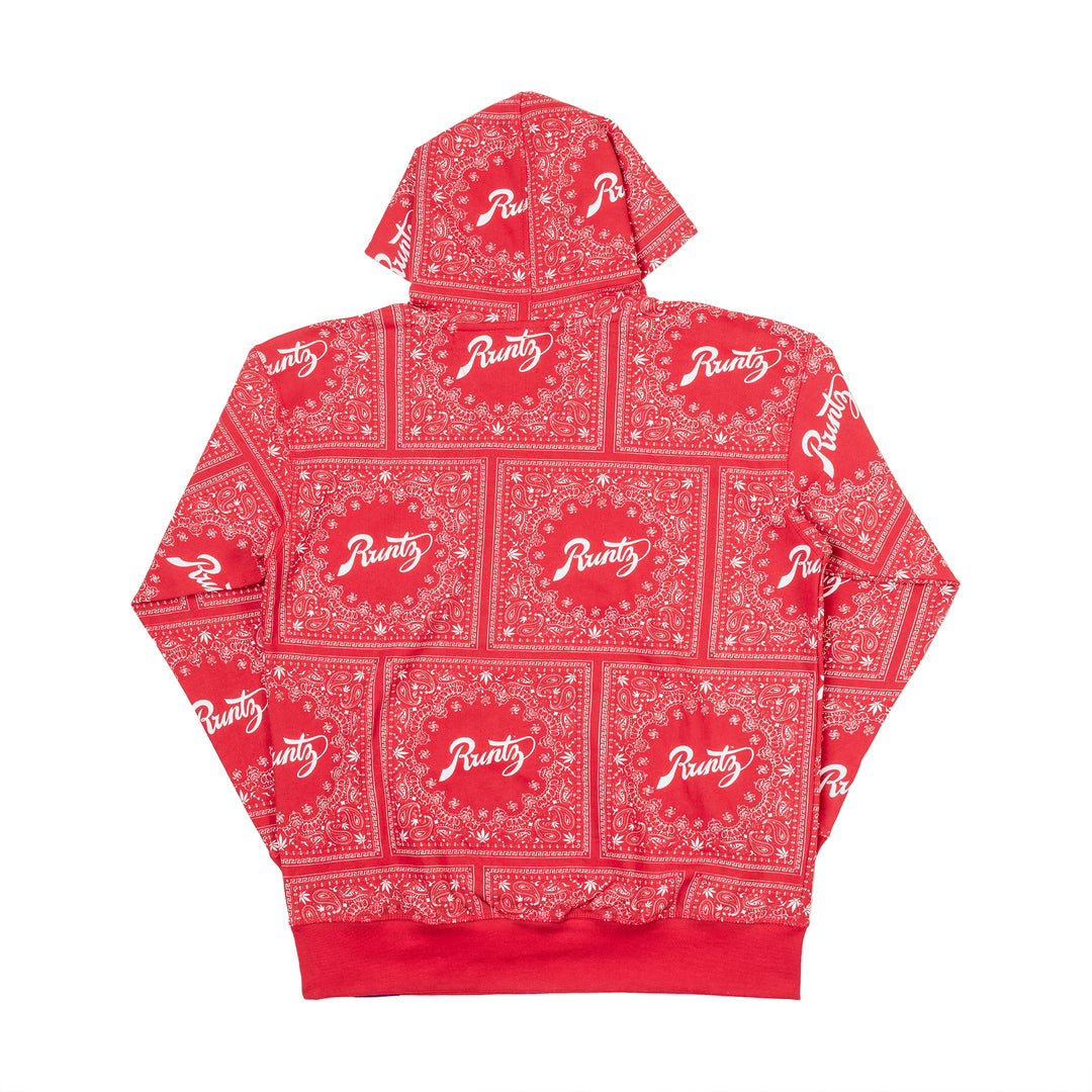 Red bandana hoodie mens sale