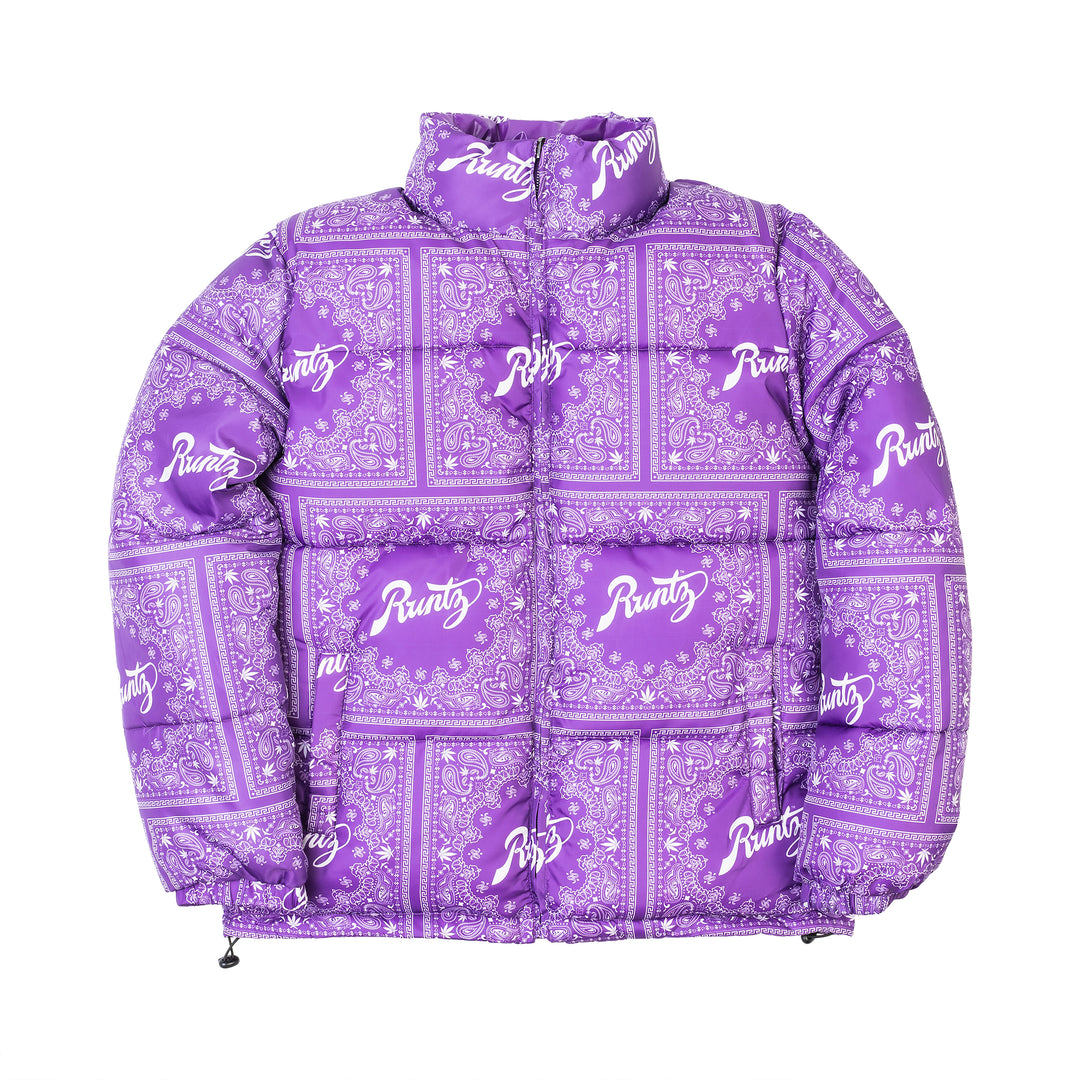 Hoodie Purple Bandana Coat Purple Bandana Jacket For Women