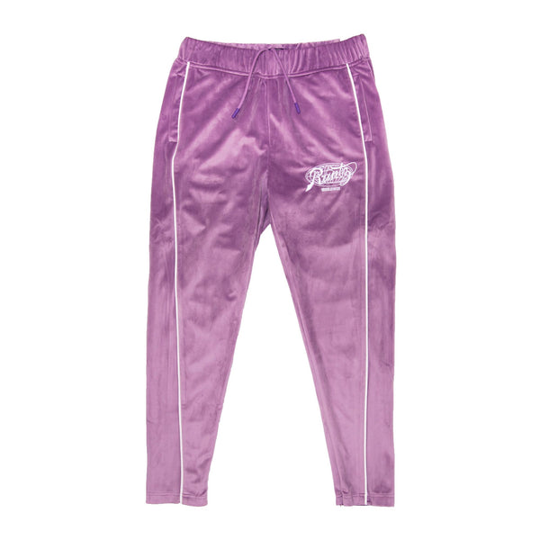AROUND THE WORLD VELOUR JOGGER - VIOLET – RuntzWorldWide